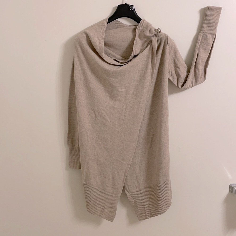 Shawl sweater cardigan